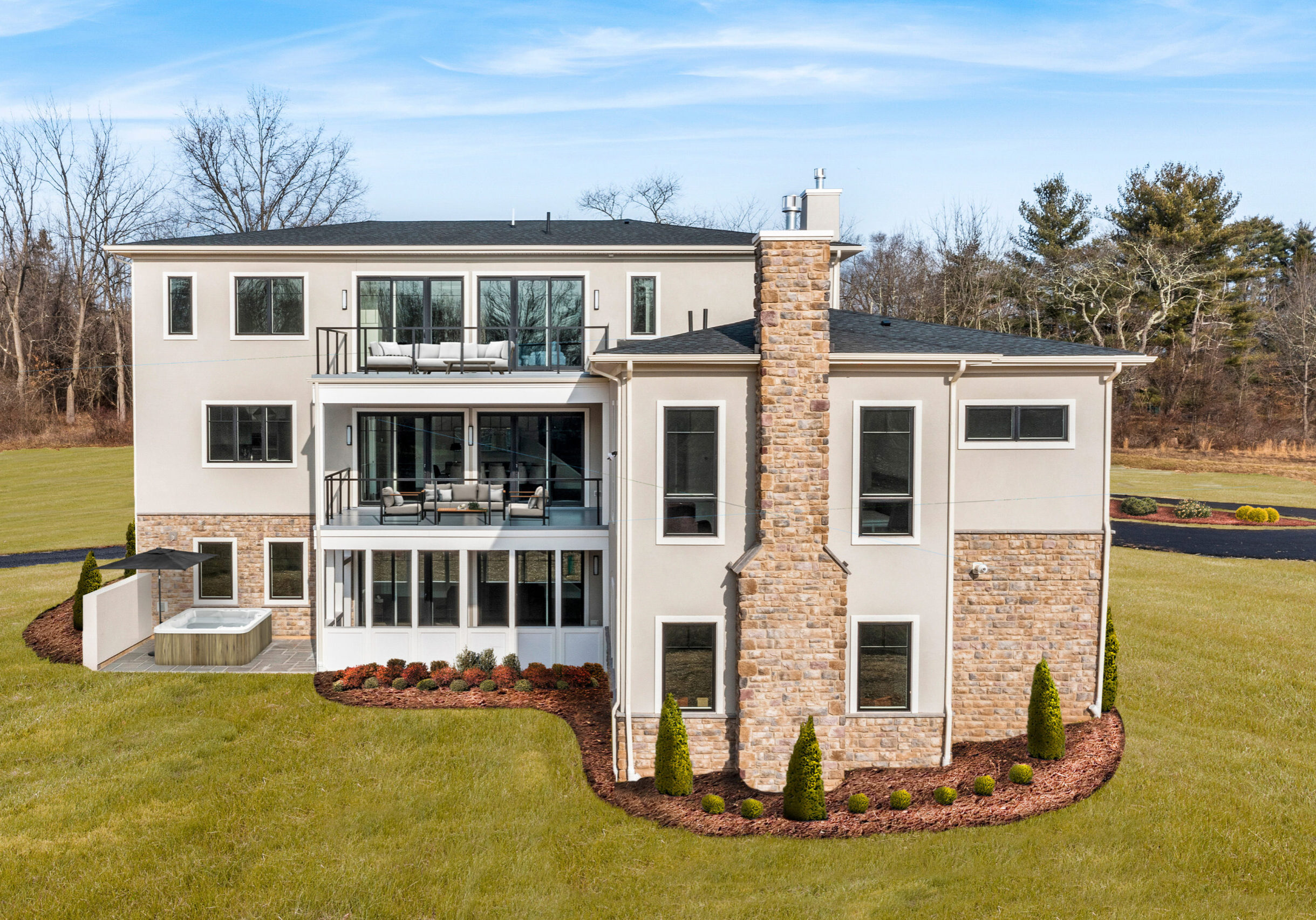 Back of Exterior Home